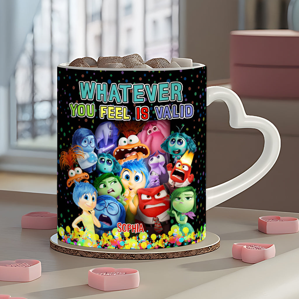 Personalized Heart Handle Mug Custom Name Gift for Loved Ones Heart Handle Mug GradoCreations