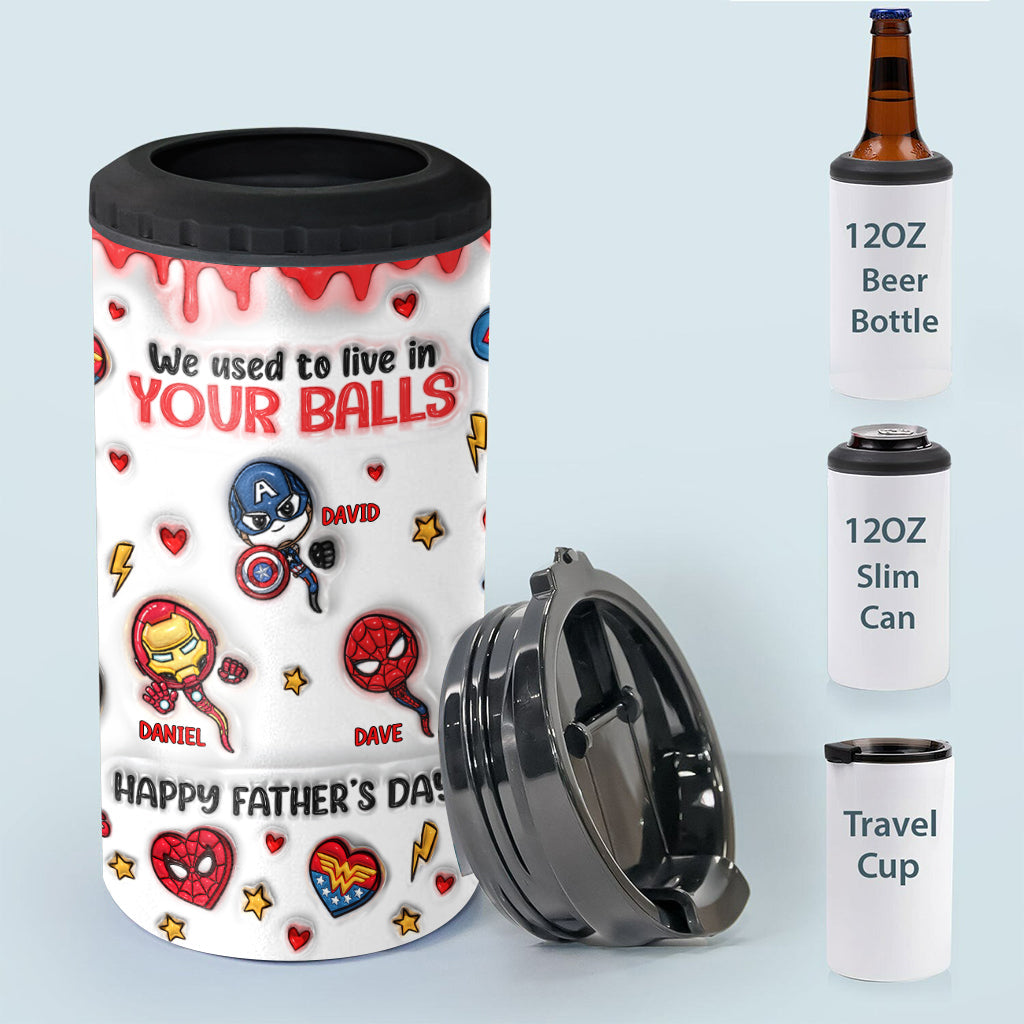 Personalized Marvelous Universe Can Cooler Custom Name Gift for Dad Can Cooler GradoCreations
