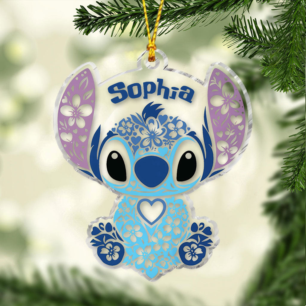 Personalized Ohana Ornament Custom Name Gift for Christmas Ornament GradoCreations