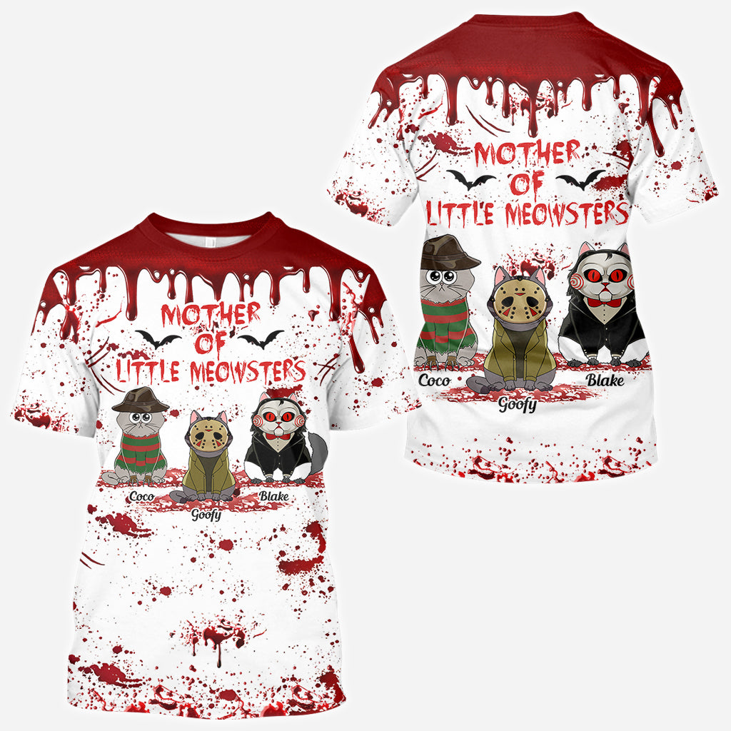 Personalized Cat Themed All-Over Print Shirt for Cat Lovers All Over Shirt GradoCreations