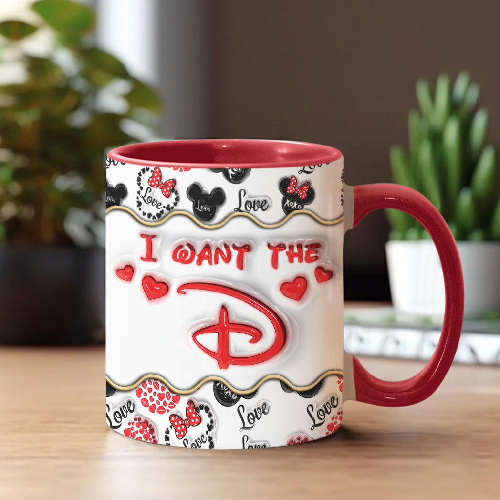 Personalized Accent Mug with Custom Name for Valentine's Day Gift Accent Mug GradoCreations