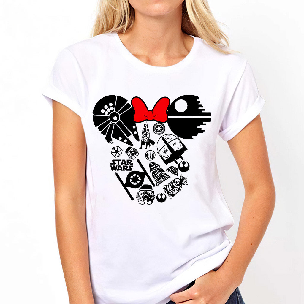 Personalized Star Wars Mouse Ears T-shirt & Hoodie Gift for Fans T-shirt & Hoodie GradoCreations