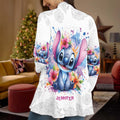 Personalized Ohana Cardigan with Stitch Design for Women Cardigan GradoCreations