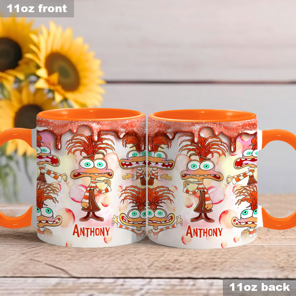 Personalized Two-Tone Accent Mug Custom Name Gift Accent Mug GradoCreations