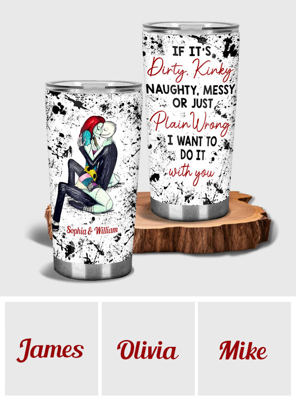 Personalized Nightmare Tumbler Custom Name Gift for Couple Tumbler GradoCreations