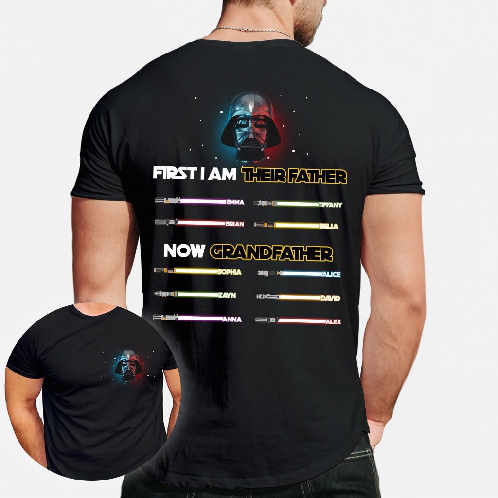 Personalized Darth Vader T-shirt and Hoodie for Grandfather's Day T-shirt And Hoodie GradoCreations