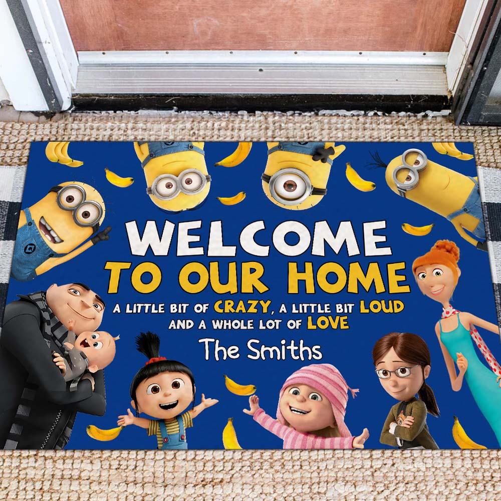 Personalized Welcome Doormat for Home Custom Name Gift Doormat GradoCreations