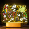 Personalized Nightmare Shaped Plaque Light Base Custom Name Gift for Halloween Shaped Plaque Light Base GradoCreations