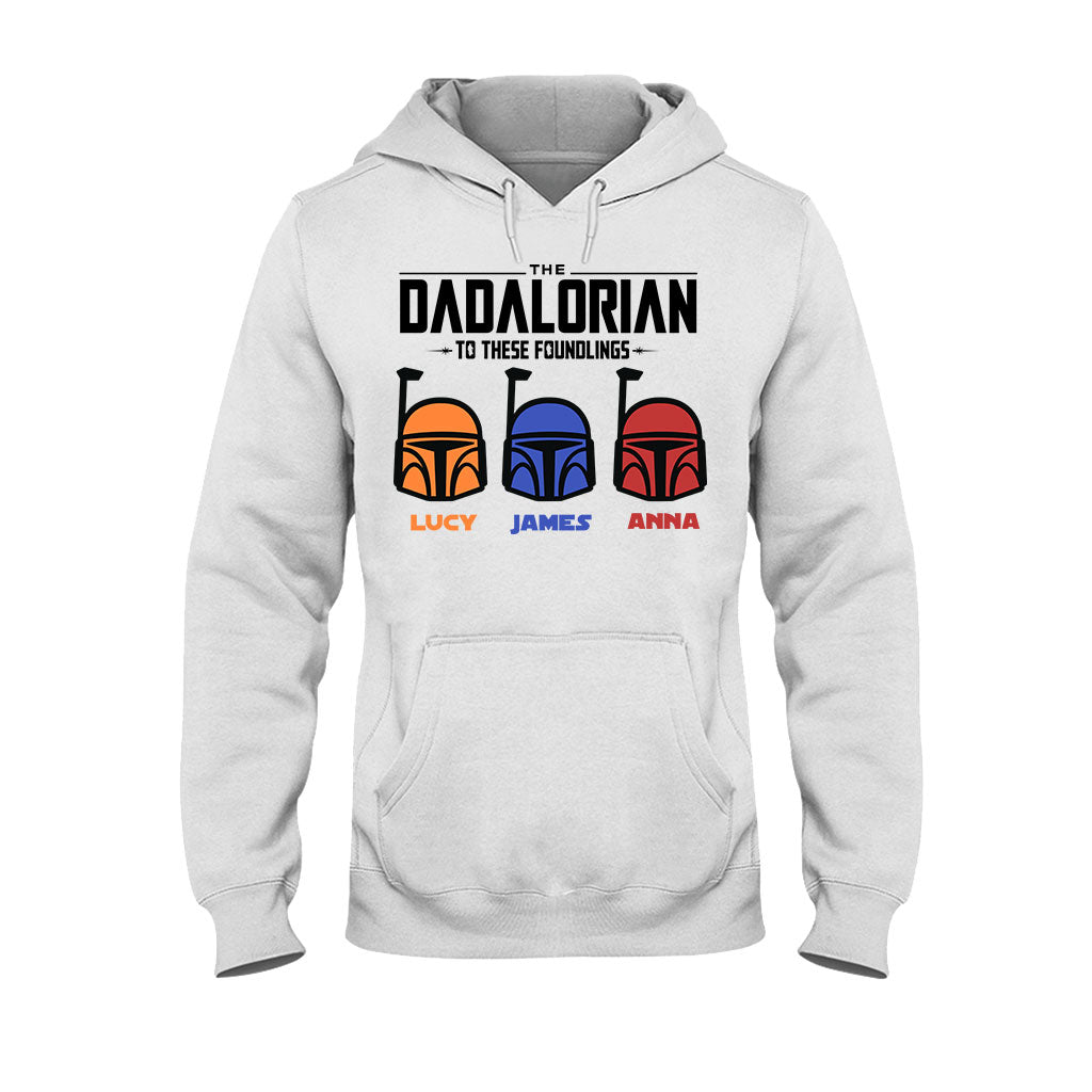 Personalized Dadalorian T-Shirt & Hoodie Gift for Dad | Custom Family Names T-shirt & Hoodie GradoCreations