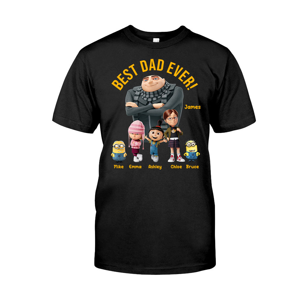 Personalized Best Dad Ever T-shirt & Hoodie Gift for Father's Day T-shirt & Hoodie GradoCreations