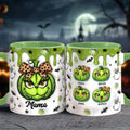 Personalized Grinchy Grandma Accent Mug Custom Name Gift Accent Mug GradoCreations
