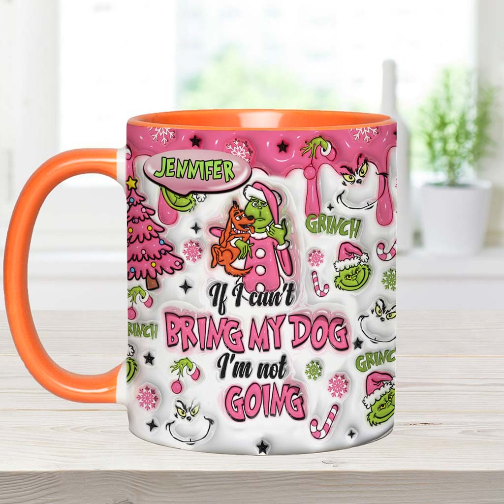 Personalized Grinch Accent Mug Custom Name Gift for Dog Lovers Accent Mug GradoCreations