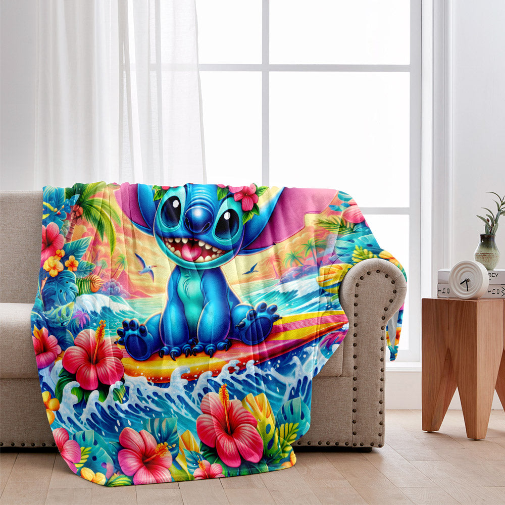 Personalized Hawaii Ohana Blanket Custom Name Gift Blanket GradoCreations