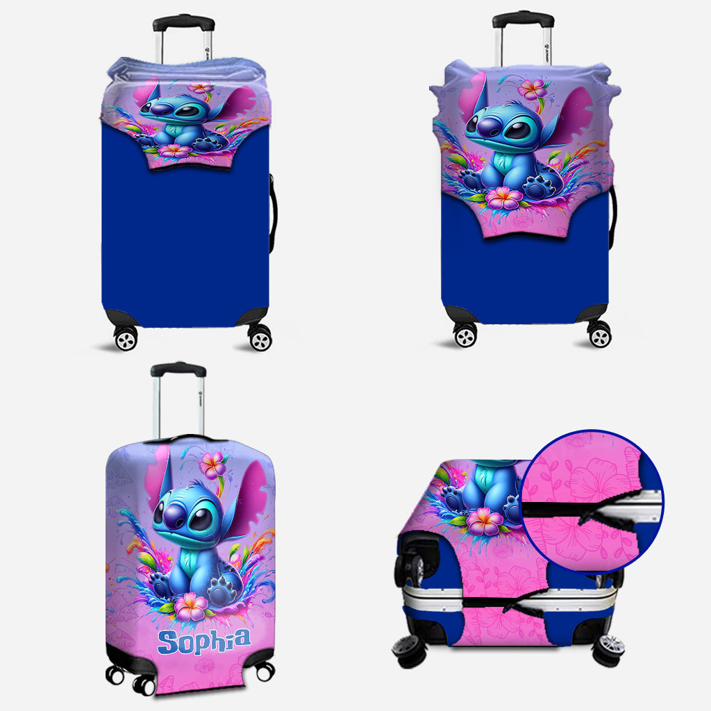 Personalized Ohana Luggage Cover Custom Name Gift for Travel Luggage Cover GradoCreations