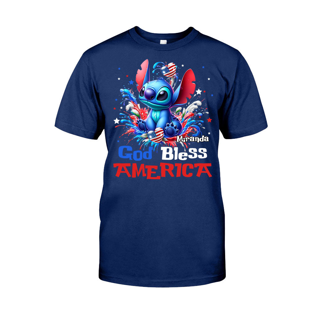 Personalized God Bless America T-Shirt & Hoodie for July 4th Gift T-shirt & Hoodie GradoCreations