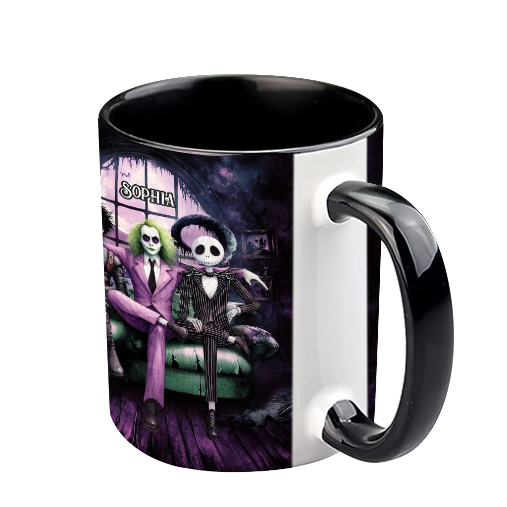 Personalized Accent Mug with Custom Name for Halloween Gift Accent Mug GradoCreations