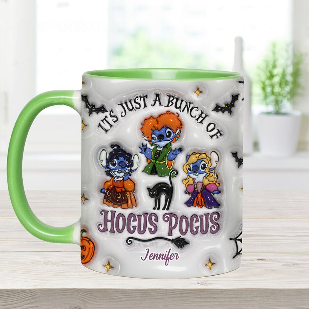 Personalized Halloween Ohana Ceramic Mug Custom Name Gift Accent Mug GradoCreations