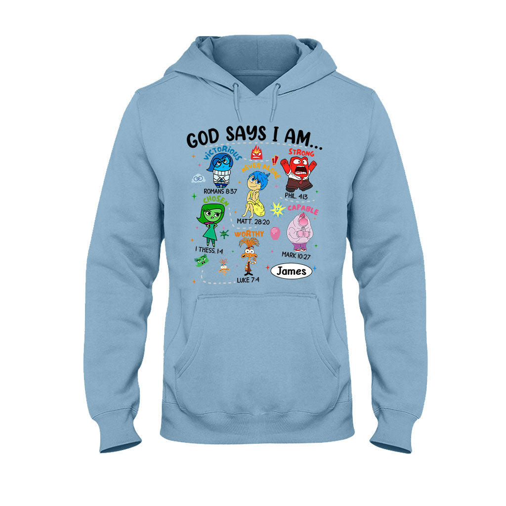 Personalized God Says I Am T-shirt & Hoodie for Kids T-shirt & Hoodie GradoCreations
