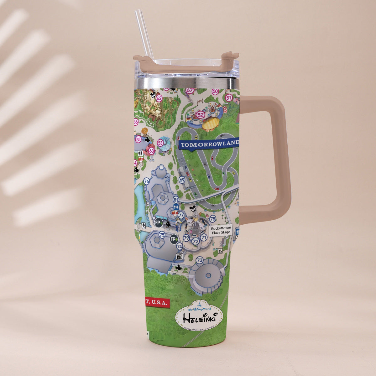 Personalized Magic Kingdom Mouse Tumbler with Handle | Unique Gift Tumbler With Handle GradoCreations