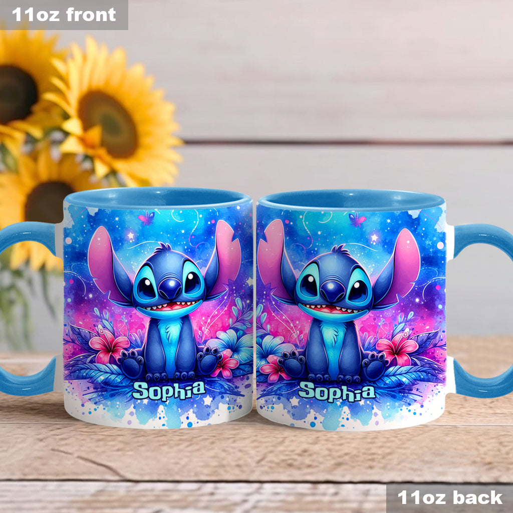 Personalized Ohana Accent Mug Custom Name Gift for Family Accent Mug GradoCreations