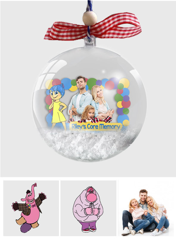 Personalized Snow Globe Ornament Custom Design Unique Gift for Christmas Snow Globe Ornament GradoCreations