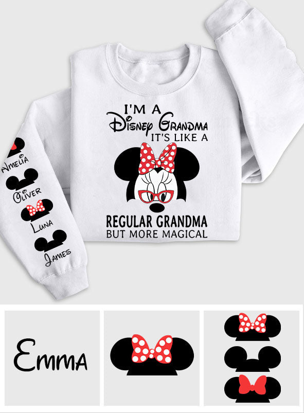Personalized Disney Grandma All Over Shirt with Custom Names All Over Shirt GradoCreations