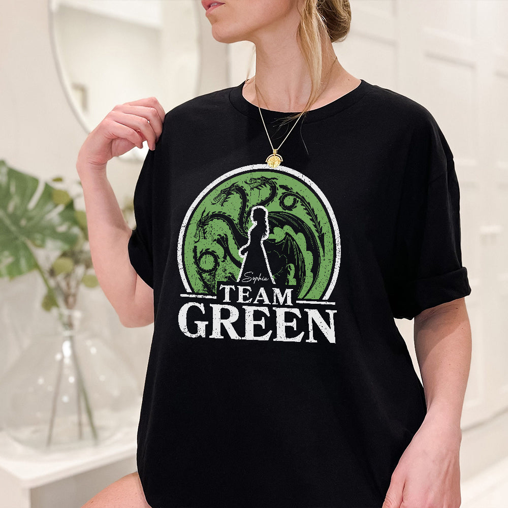 Personalized Team Black vs Green Hoodie & T-shirt Gift T-shirt & Hoodie GradoCreations