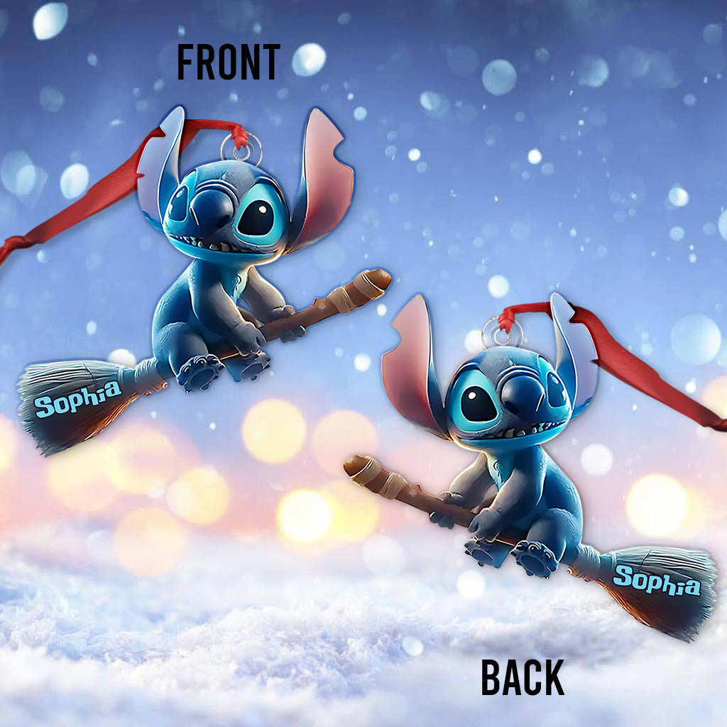Personalized Ohana Custom Shaped Ornament for Halloween | Unique Gift Custom Shaped Ornament GradoCreations