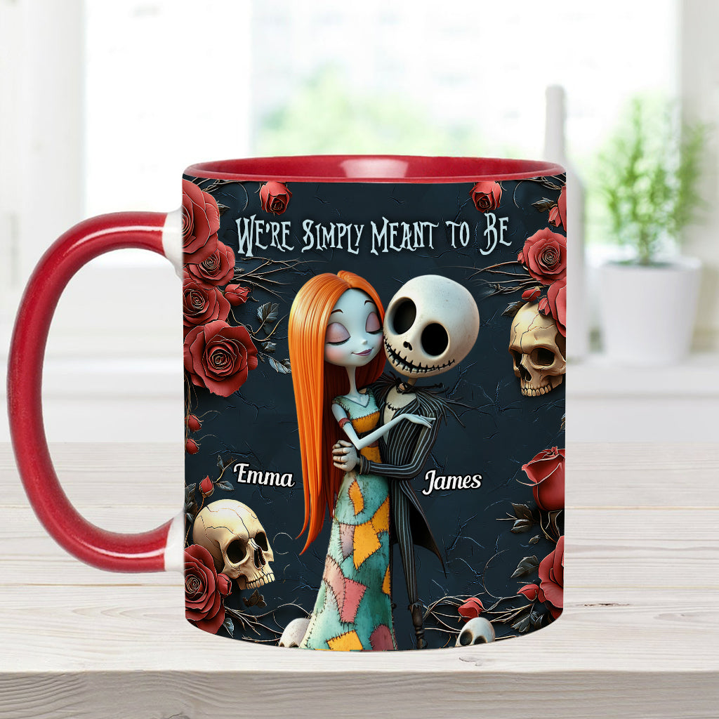 Personalized Nightmare Accent Mug Custom Name Gift for Couple Accent Mug GradoCreations