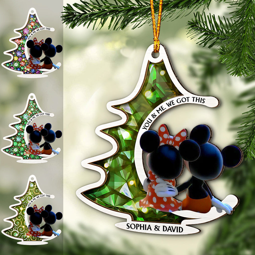 Personalized Mouse Christmas Ornament Custom Name Gift Ornament GradoCreations