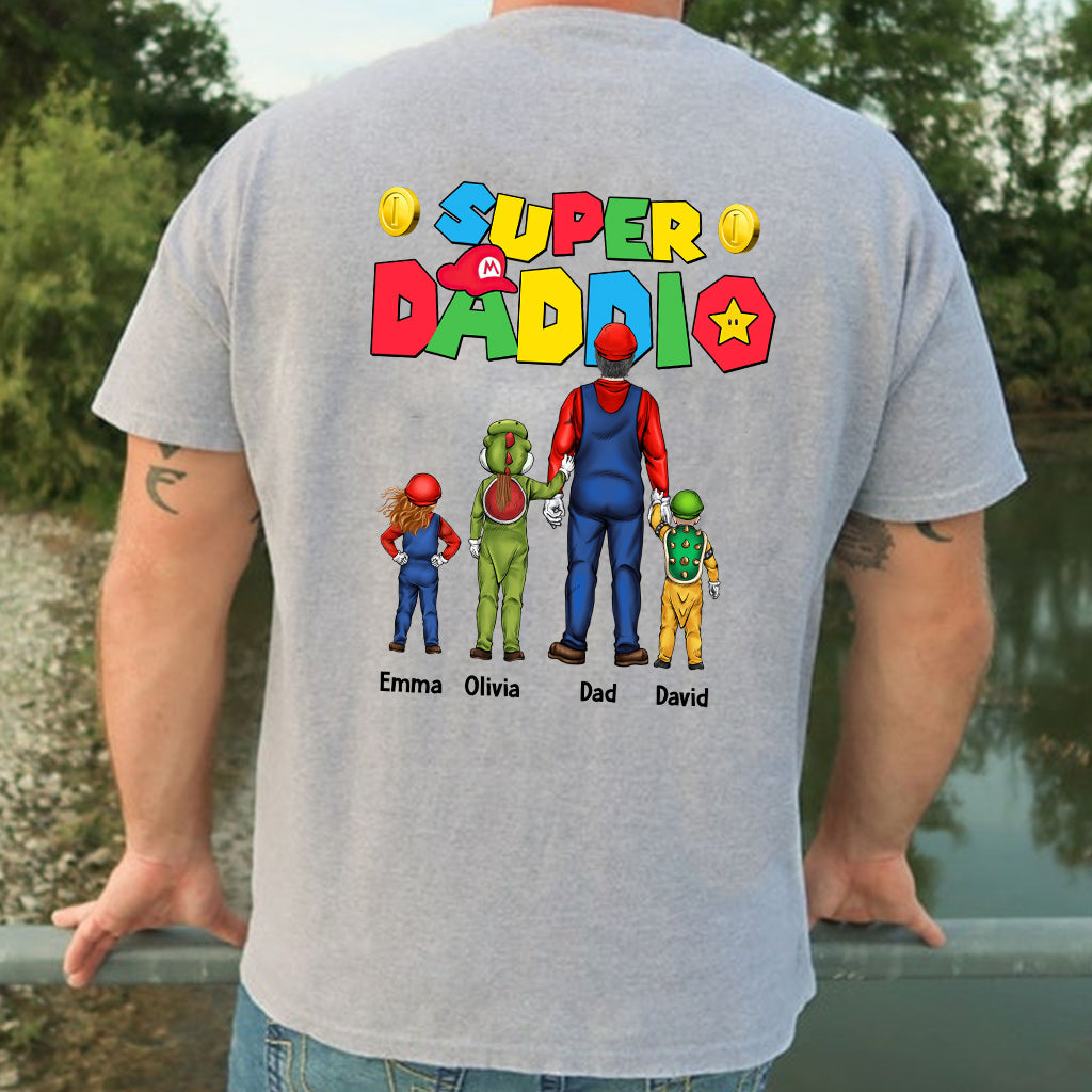 Personalized Super Daddio T-Shirt and Hoodie Gift for Dad T-shirt And Hoodie GradoCreations