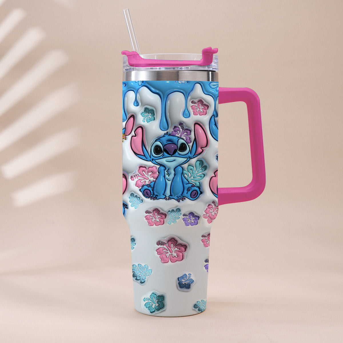 Personalized Ohana Tumbler with Handle Custom Name Gift for Family Tumbler With Handle GradoCreations