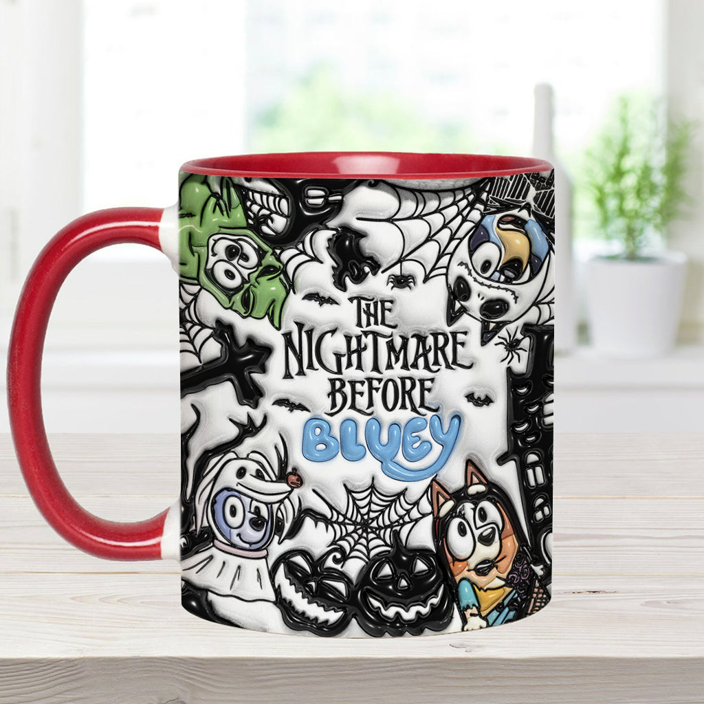 Personalized Nightmare Accent Mug Custom Name Gift for Halloween Accent Mug GradoCreations
