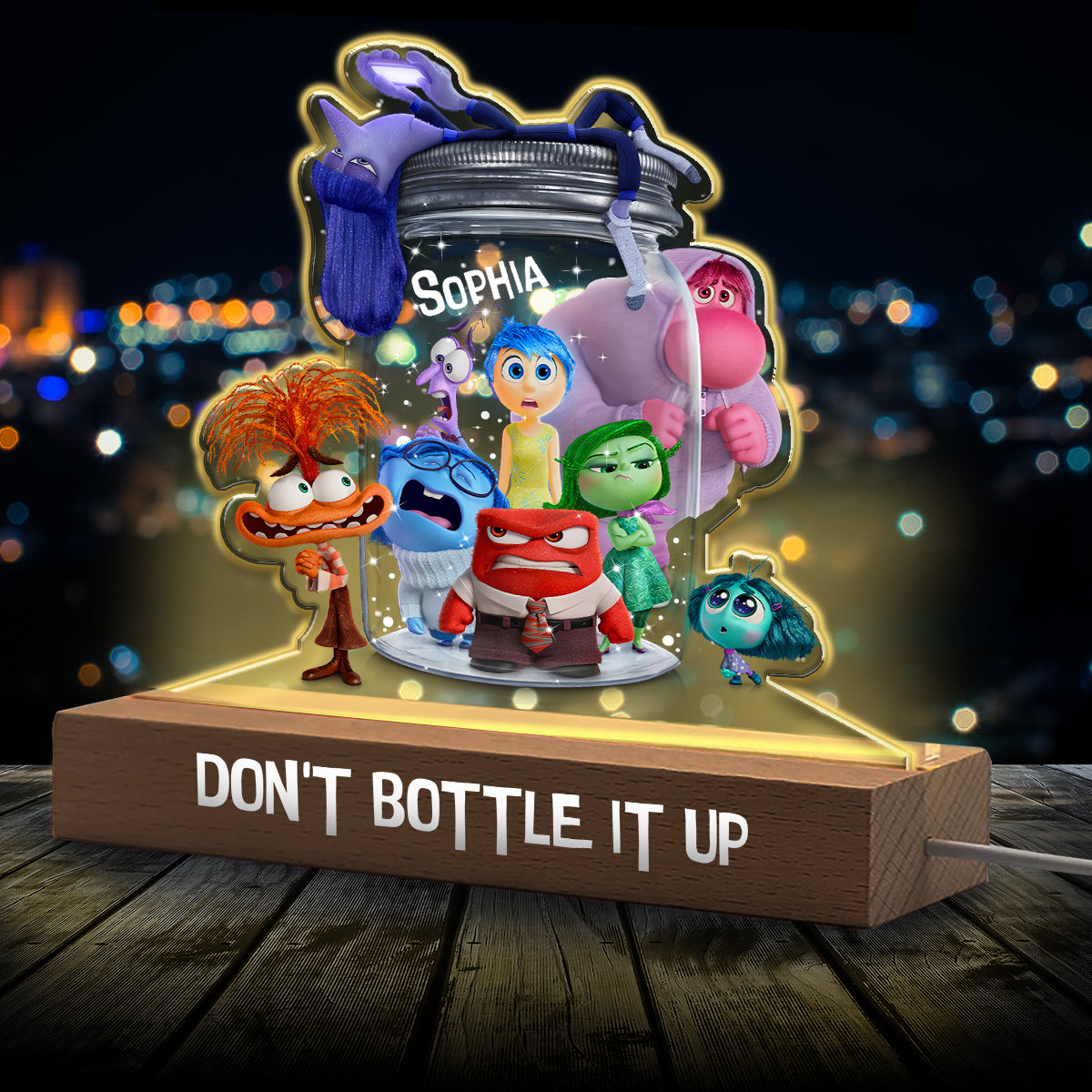 Personalized Shaped LED Night Light Custom Name Gift for Kids Shaped Led Night Light GradoCreations