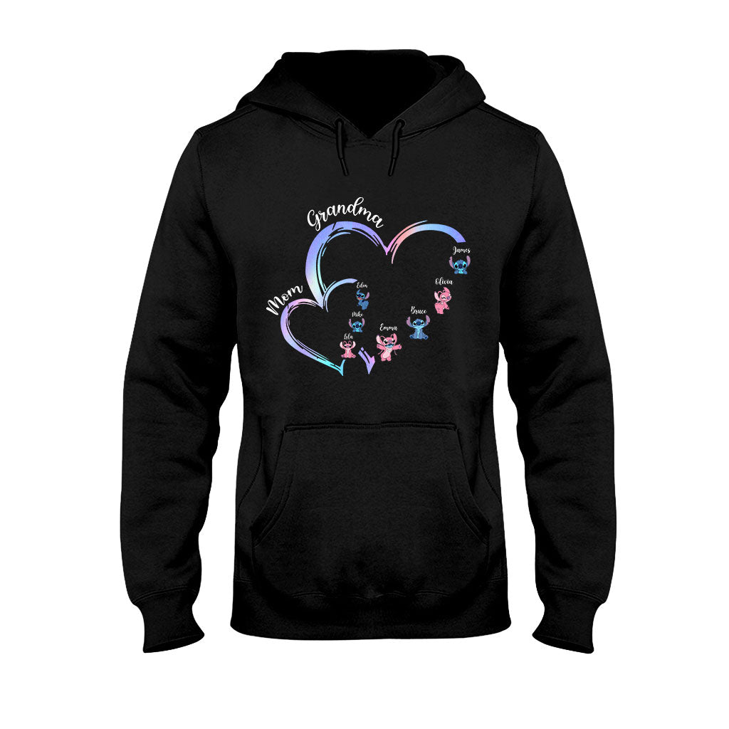 Personalized Grandma T-Shirt & Hoodie with Ohana Design for Family Gifts T-shirt & Hoodie GradoCreations