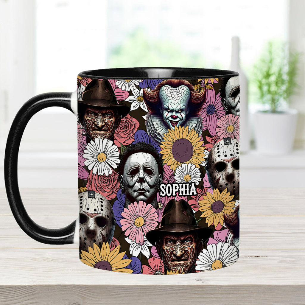 Personalized Horror Accent Mug with Custom Name for Fans Accent Mug GradoCreations