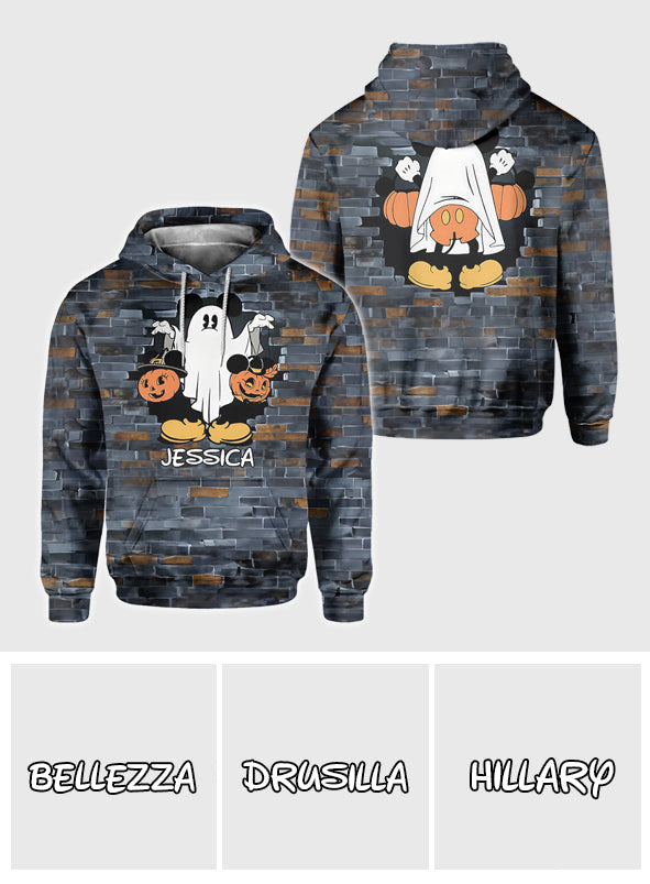 Funny Personalized Ghost Mouse All Over Shirt for Kids & Adults All Over Shirt GradoCreations