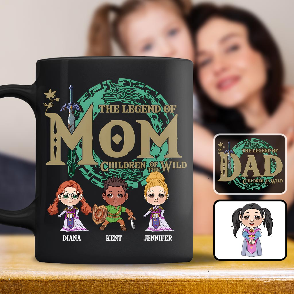 Personalized Legend of Mom Mug Custom Family Names Gift Mug GradoCreations