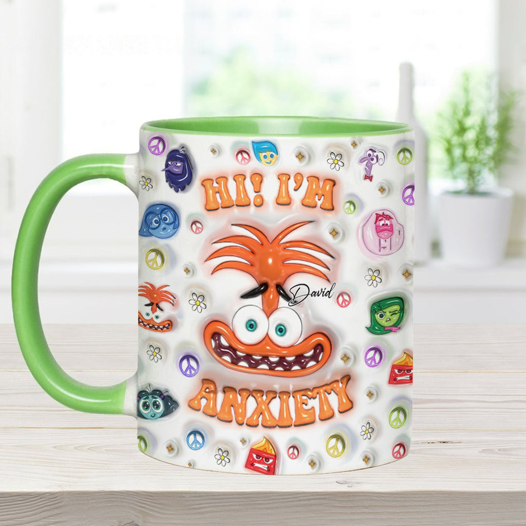 Personalized Two-Tone Accent Mug Custom Name Gift for Birthday Accent Mug GradoCreations