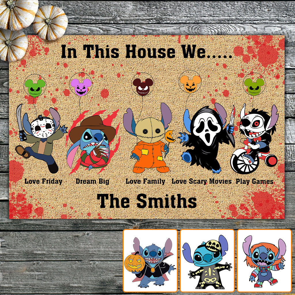Personalized Doormat In This House Ohana Family Gift Doormat GradoCreations