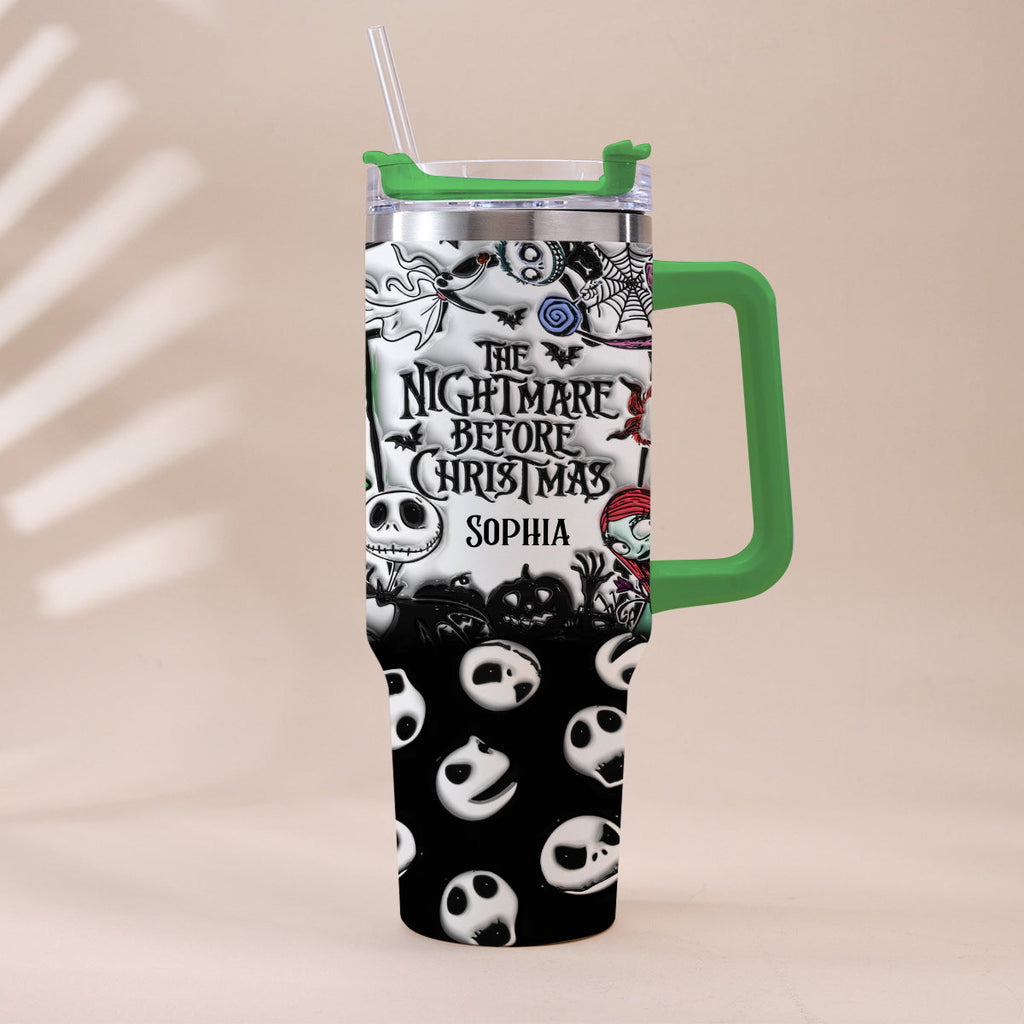 Personalized Nightmare Tumbler with Handle for Kids & Adults Tumbler With Handle GradoCreations