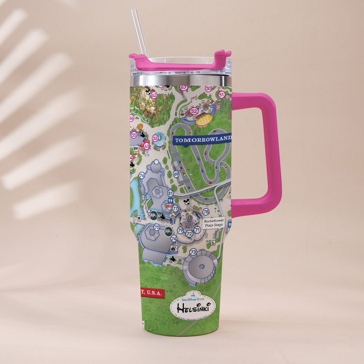 Personalized Magic Kingdom Mouse Tumbler with Handle | Unique Gift Tumbler With Handle GradoCreations
