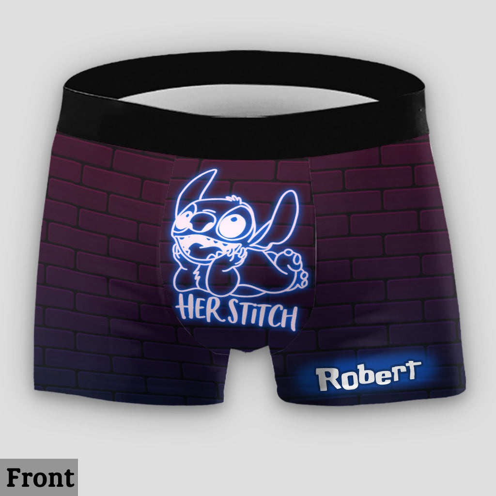 Personalized Lace Border Briefs & Boxer Shorts Set for Couples Lace Border Women Briefs And Men’s Boxer Briefs GradoCreations