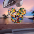 Personalized Car Ornament Transparent Acrylic for Couples One-sided Car Ornament GradoCreations