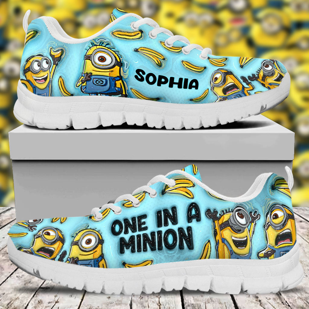 Personalized One In A Minion Sneakers Custom Name Gift Sneakers GradoCreations