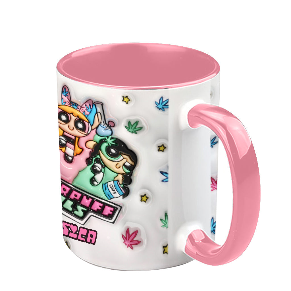 Personalized Weed Accent Mug Custom Name Gift for Her Accent Mug GradoCreations