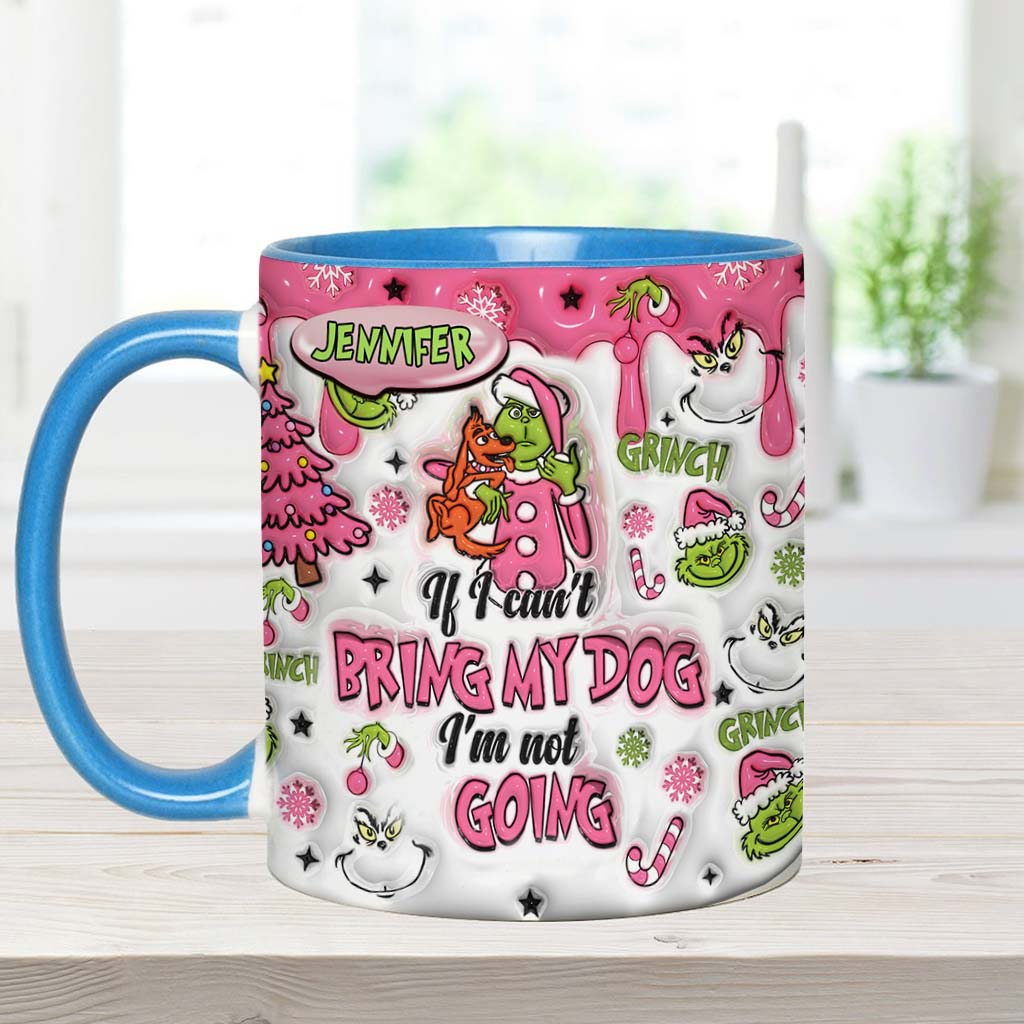 Personalized Grinch Accent Mug Custom Name Gift for Dog Lovers Accent Mug GradoCreations