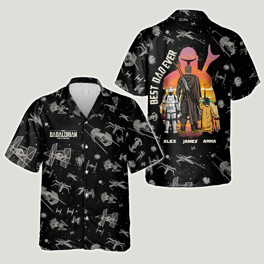 Personalized Dadalorian Hawaiian Shirt for Best Dad Ever Gift Hawaiian Shirt GradoCreations