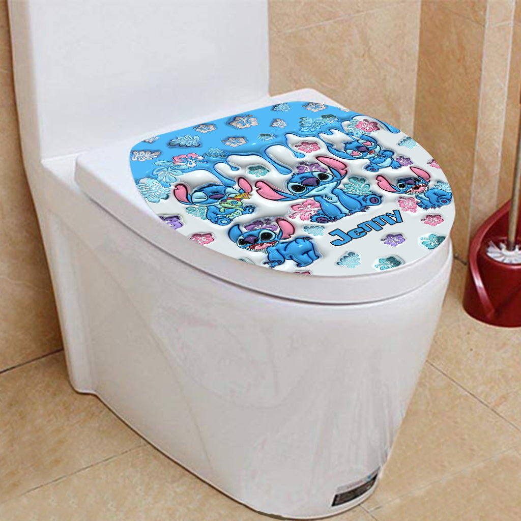 Personalized Ohana Bathroom Curtain & Mats Set for Kids Bathroom Curtain & Mats Set GradoCreations