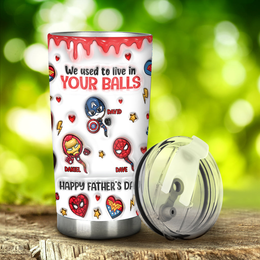 Personalized Marvelous Universe Tumbler Custom Name Gift for Dad Tumbler GradoCreations